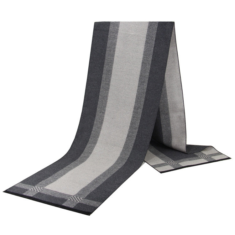 Men's Fashion Scarves Warm and Soft 100% Polyester