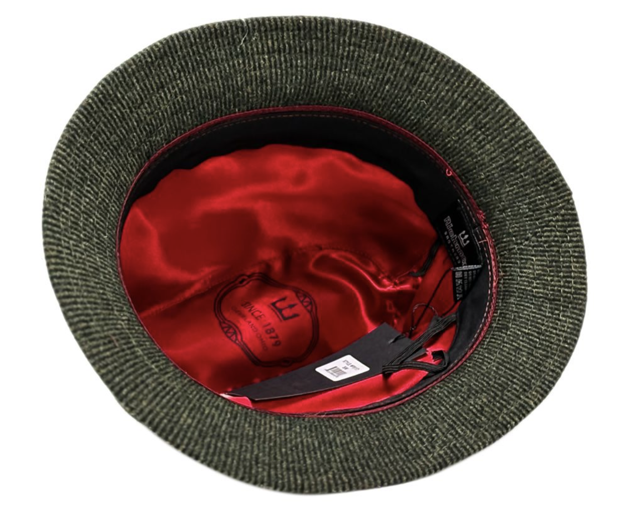 Richman Brothers Tweed Herringbone 100% Wool Fedora L 5117