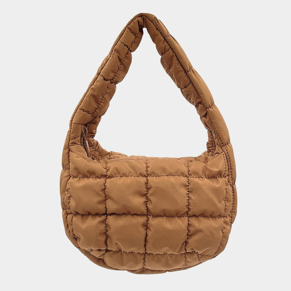 Lightweight Fashion Quilted Puffer Shoulder /Crossbody Bag (Small)