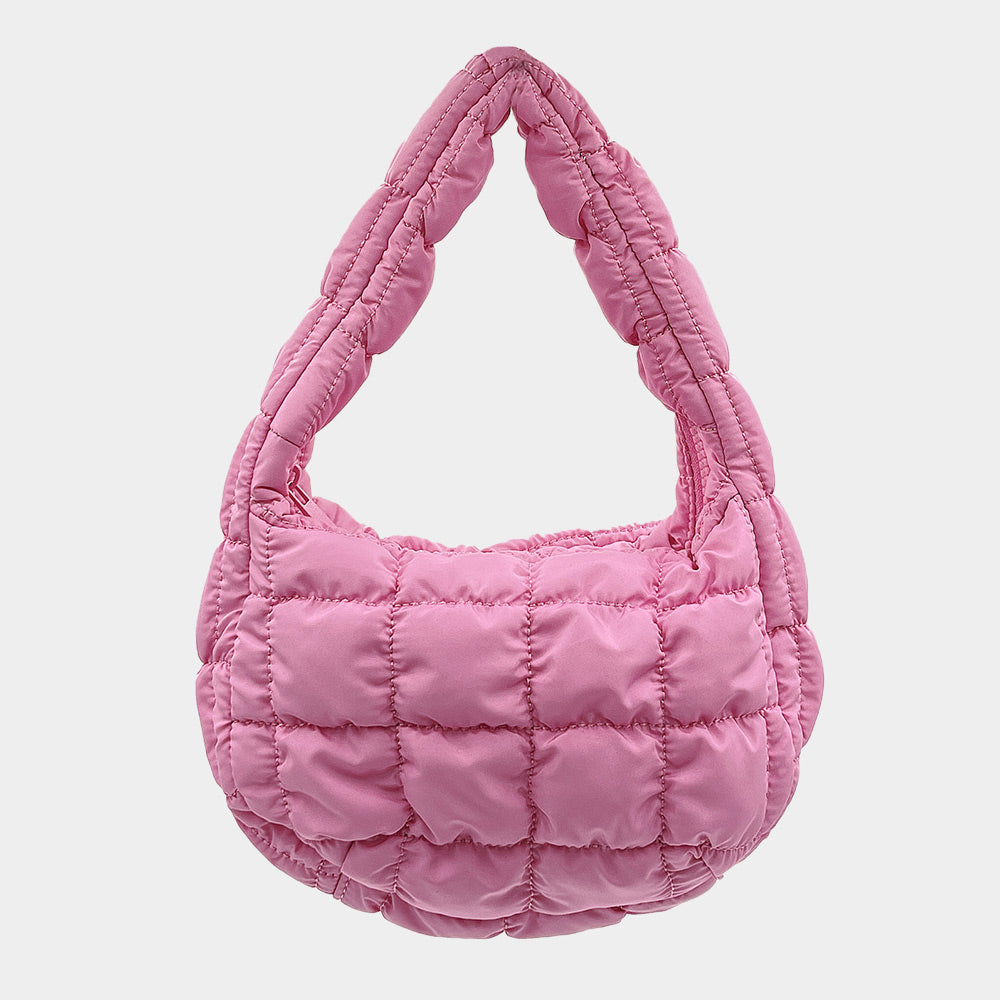 Lightweight Fashion Quilted Puffer Shoulder /Crossbody Bag (Small)