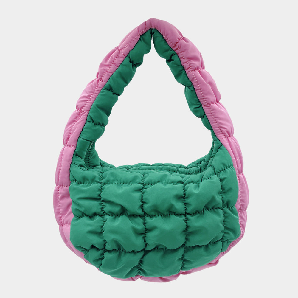 Lightweight Fashion Quilted Puffer Shoulder /Crossbody Bag (Small)