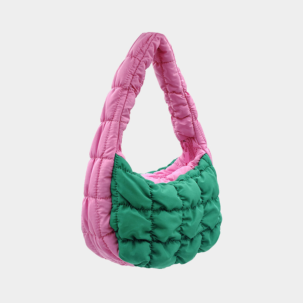 Lightweight Fashion Quilted Puffer Shoulder /Crossbody Bag (Small)