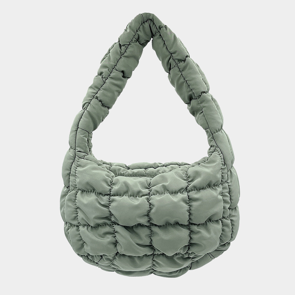 Lightweight Fashion Quilted Puffer Shoulder /Crossbody Bag (Small)