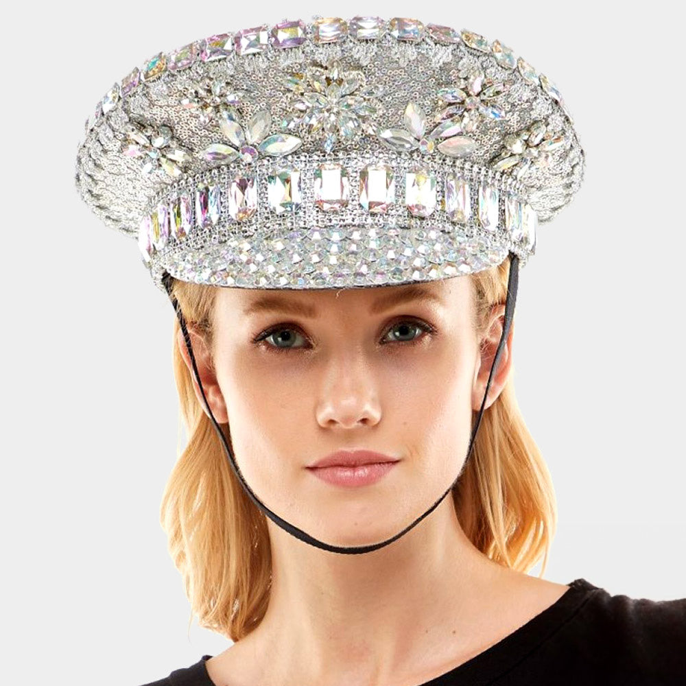Fisherman Shell Starfish Sequin Sky Goggle Captain Hat