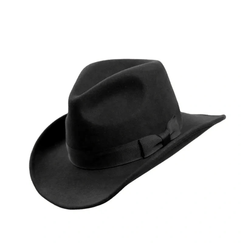 Men's 100% Wool Western Cowboy Hat Soft