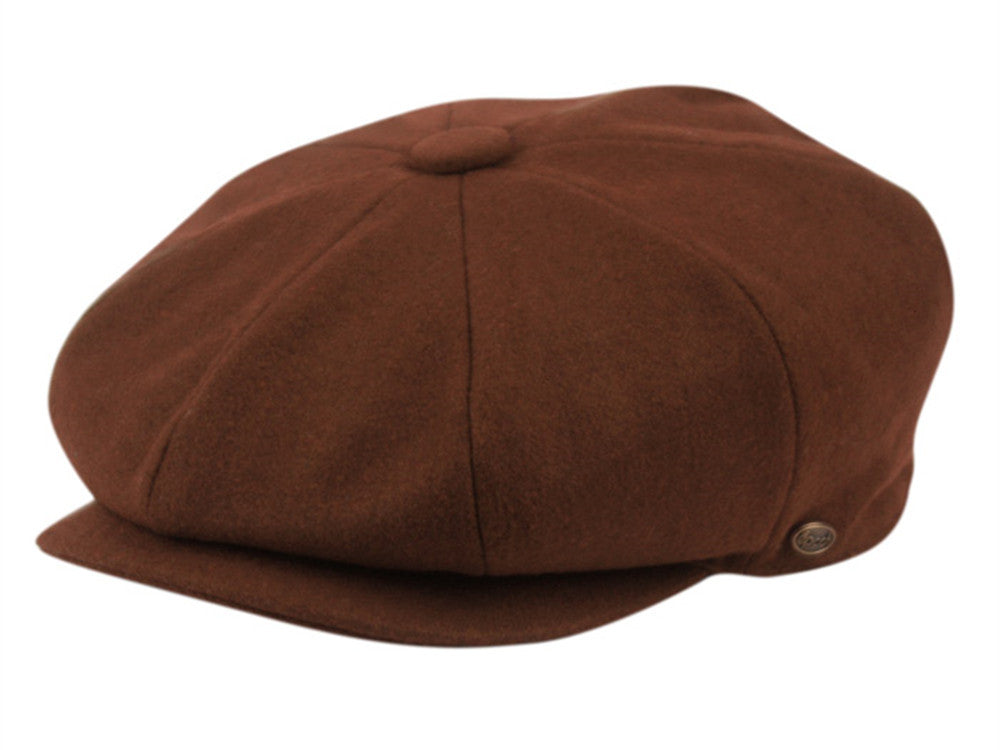 Newsboy Men's Cabbies Fall Winter Solid Classic Apple Wool Cap Golf Hat 1595