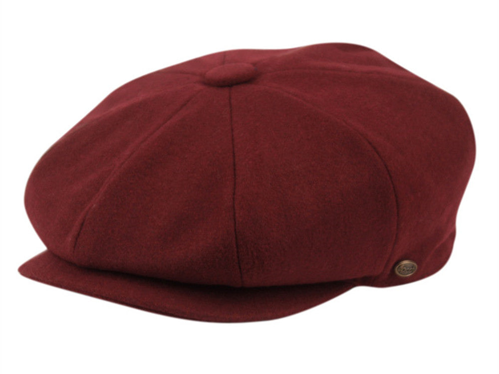 Newsboy Men's Cabbies Fall Winter Solid Classic Apple Wool Cap Golf Hat 1595