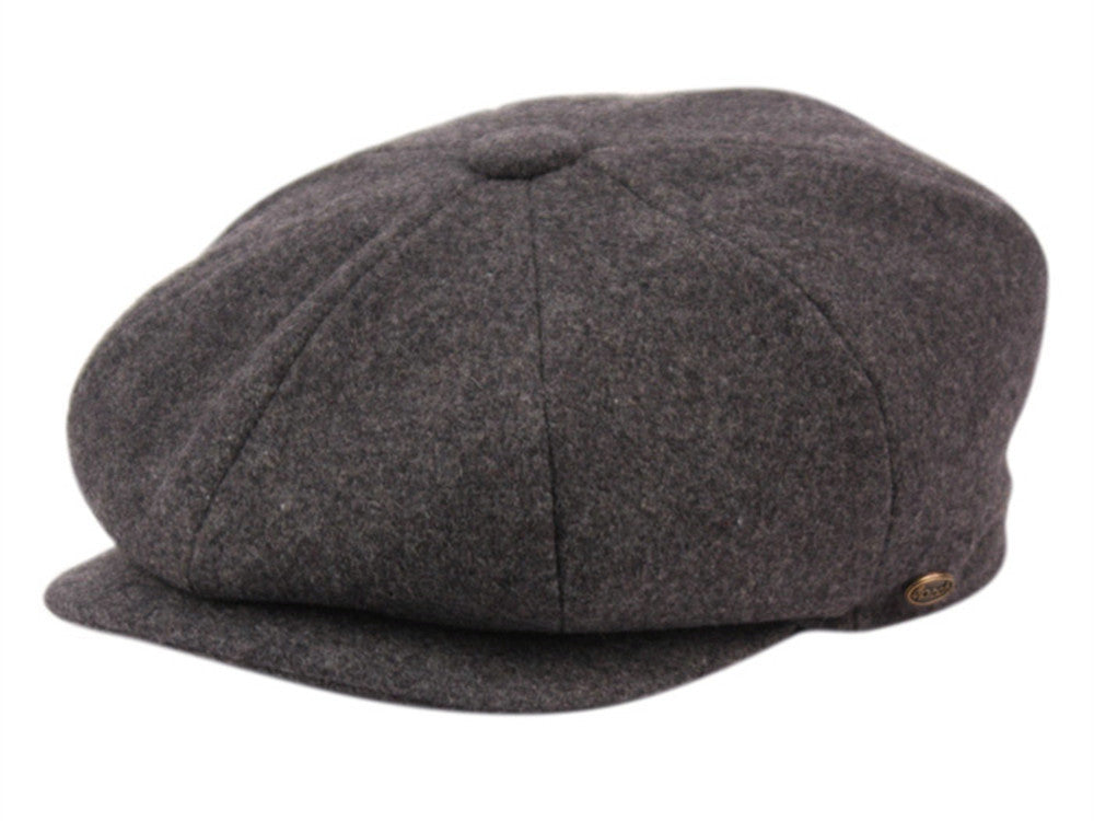 Newsboy Men's Cabbies Fall Winter Solid Classic Apple Wool Cap Golf Hat 1595