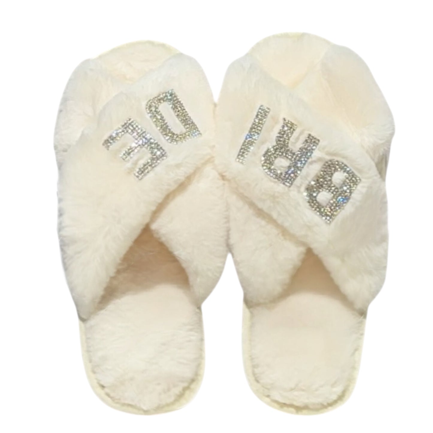Wedding Fluffy Soft Comfortable Slippers For Bride Bridesmaids Shower