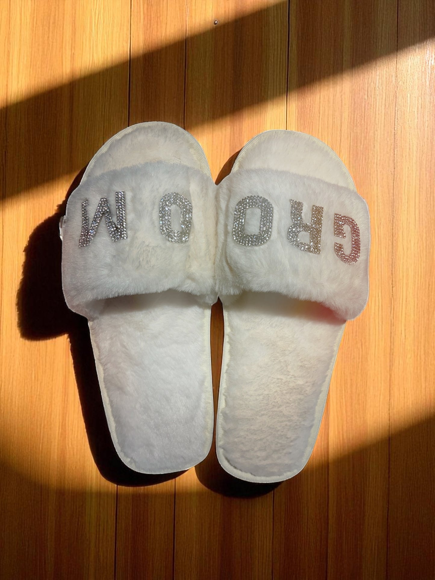Wedding Fluffy Soft Comfortable Slippers For Bride Bridesmaids Shower