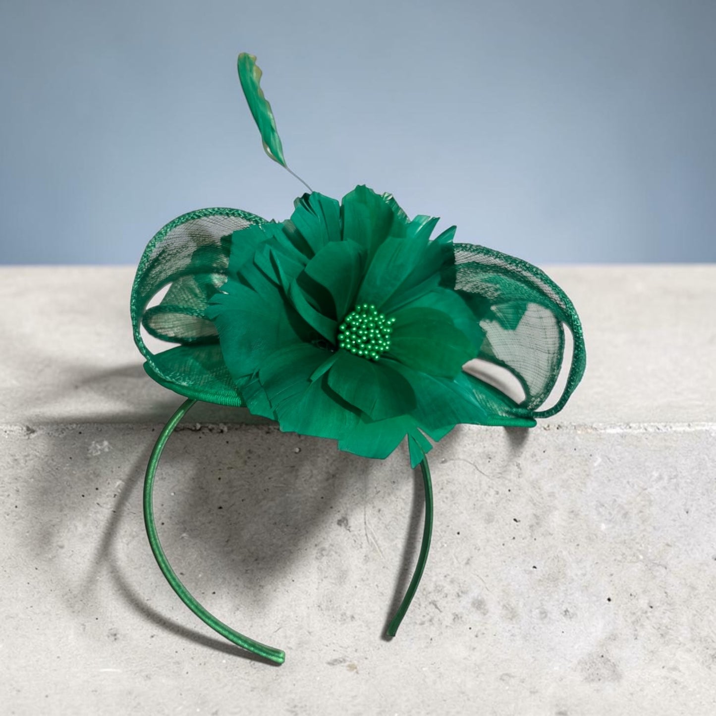Small Cute Flower Feather Fascinator with Headband L6100