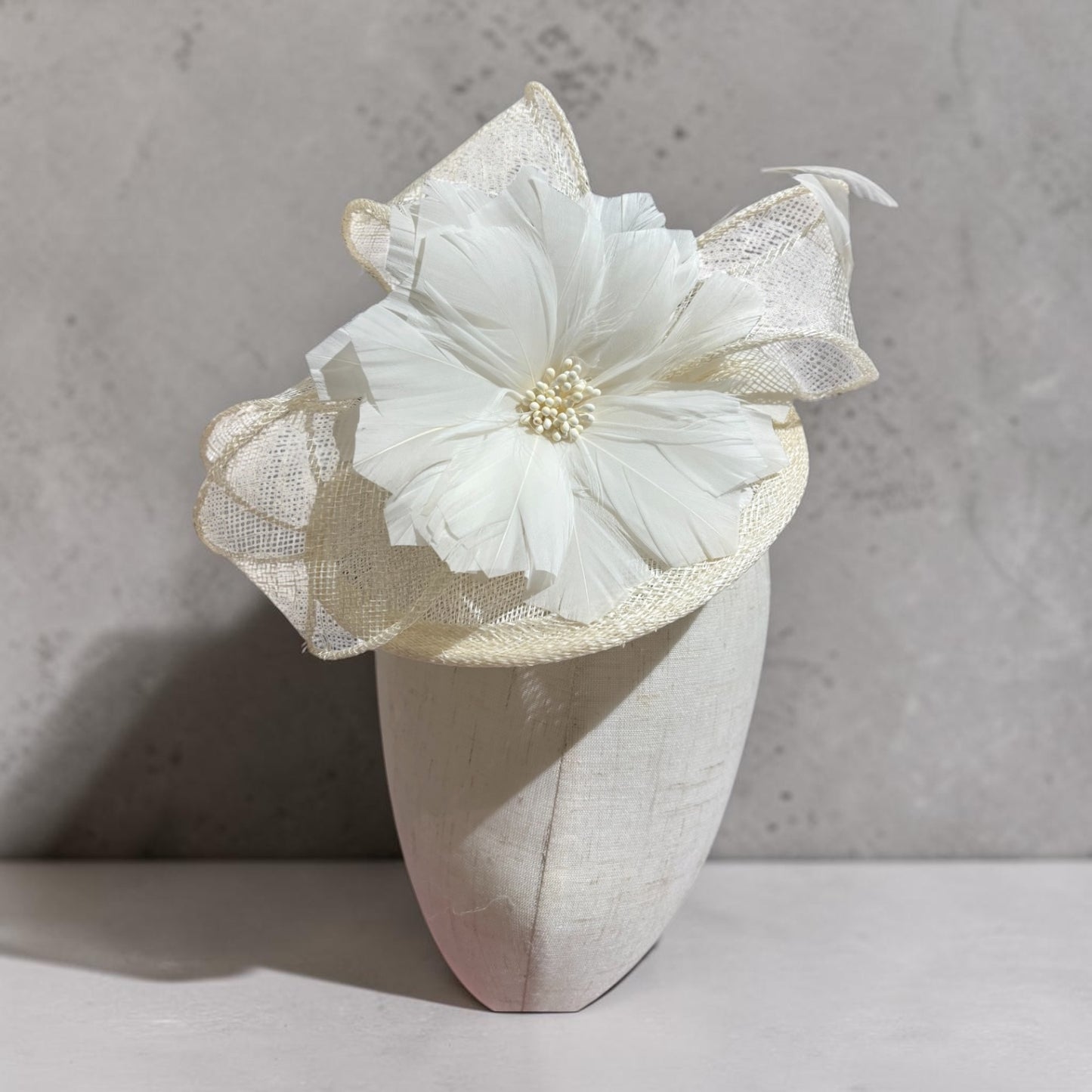 Women's Small Round Base Feather Fascinator L6101