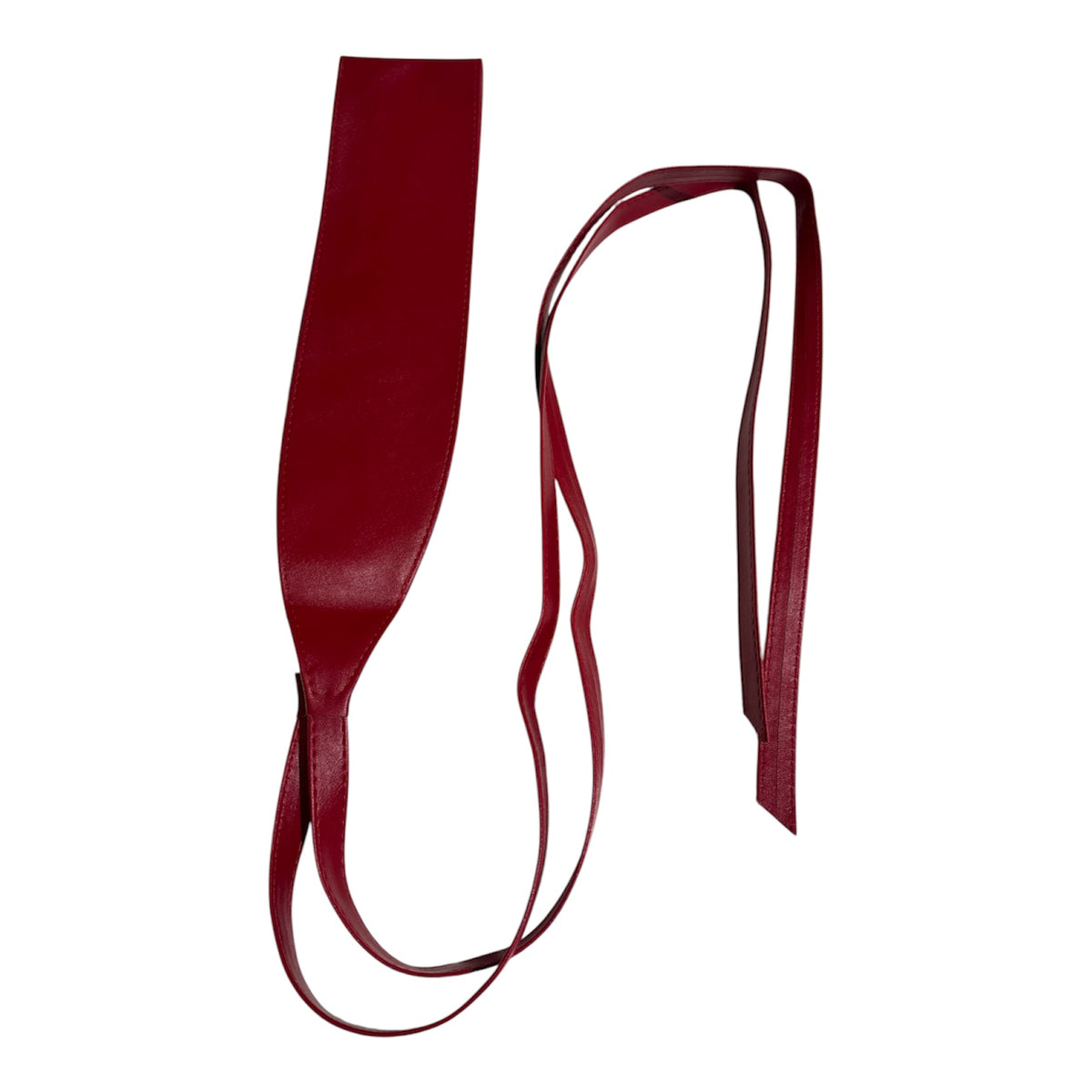 Women's Wide Faux Leather Wrap Belt
