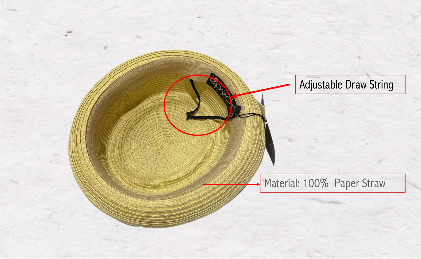 Spring Summer Men's Straw Porkpie Solid Color with Up Turn Short Brim