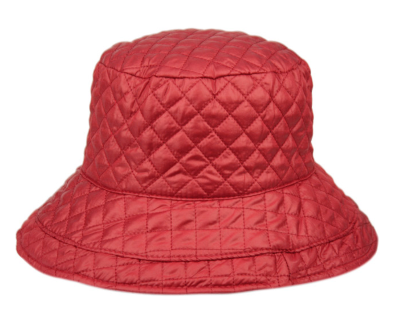 Quilted stitch rain bucket hats