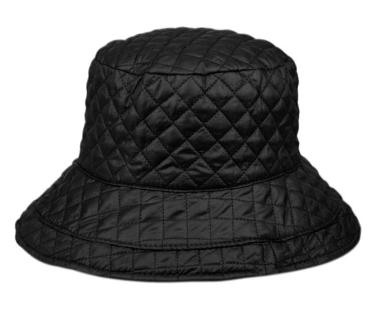 Quilted stitch rain bucket hats