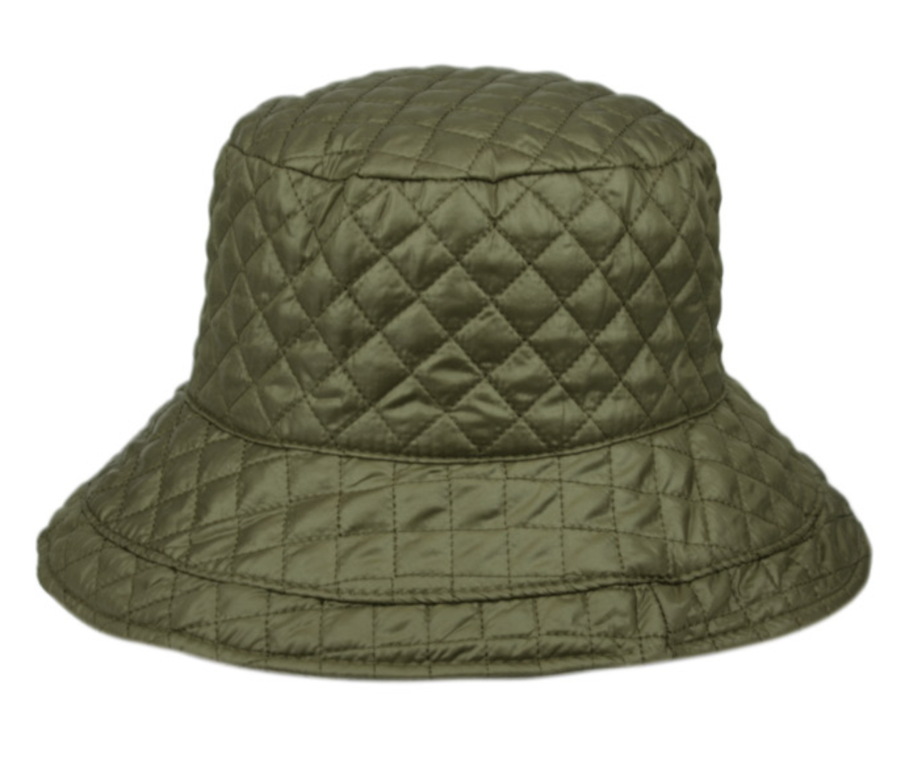 Quilted stitch rain bucket hats