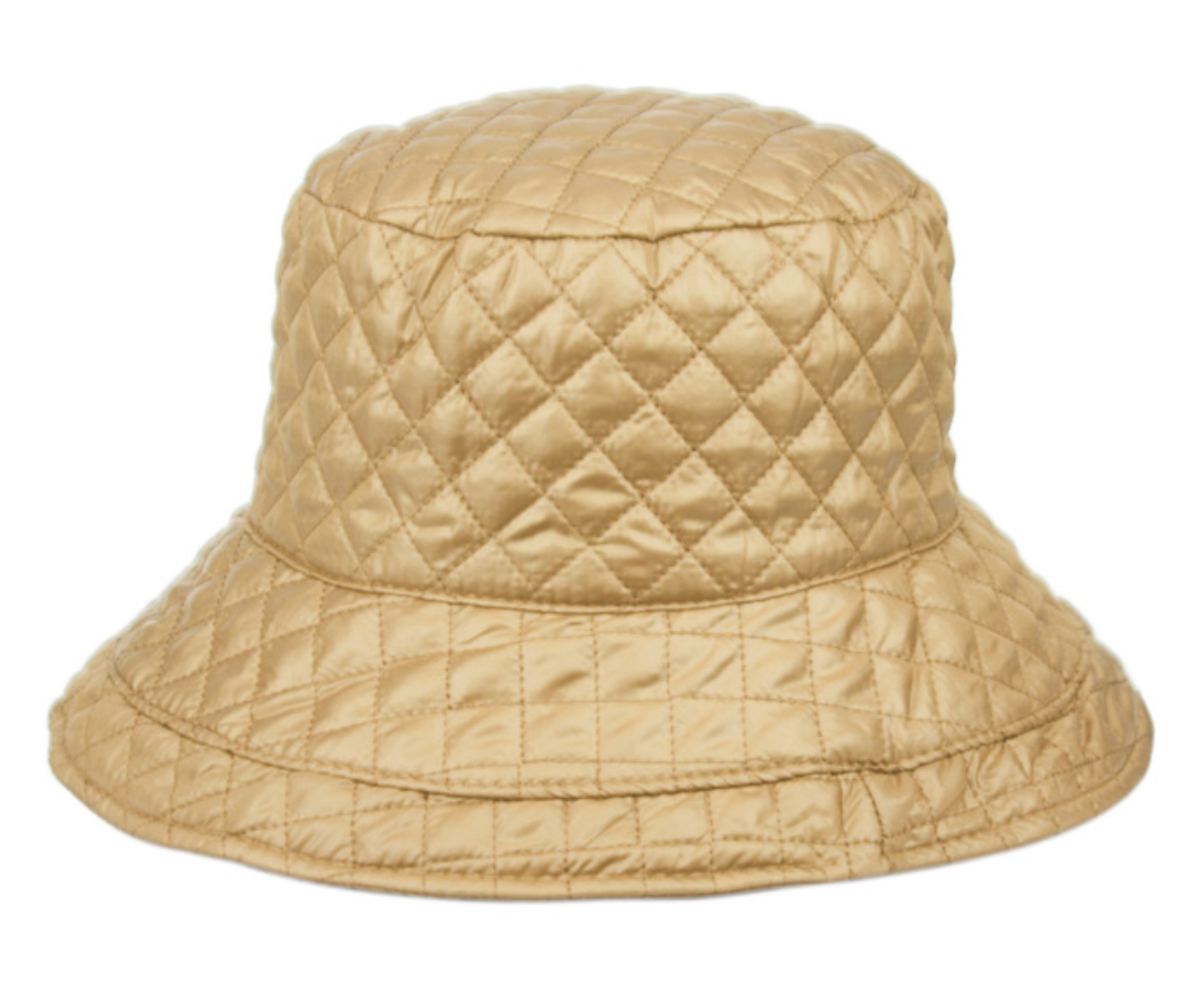 Quilted stitch rain bucket hats