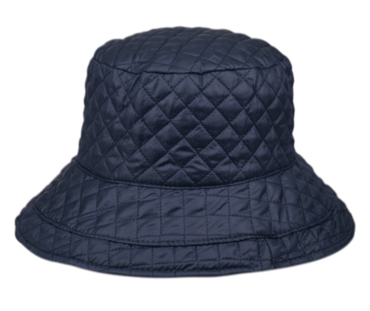 Quilted stitch rain bucket hats