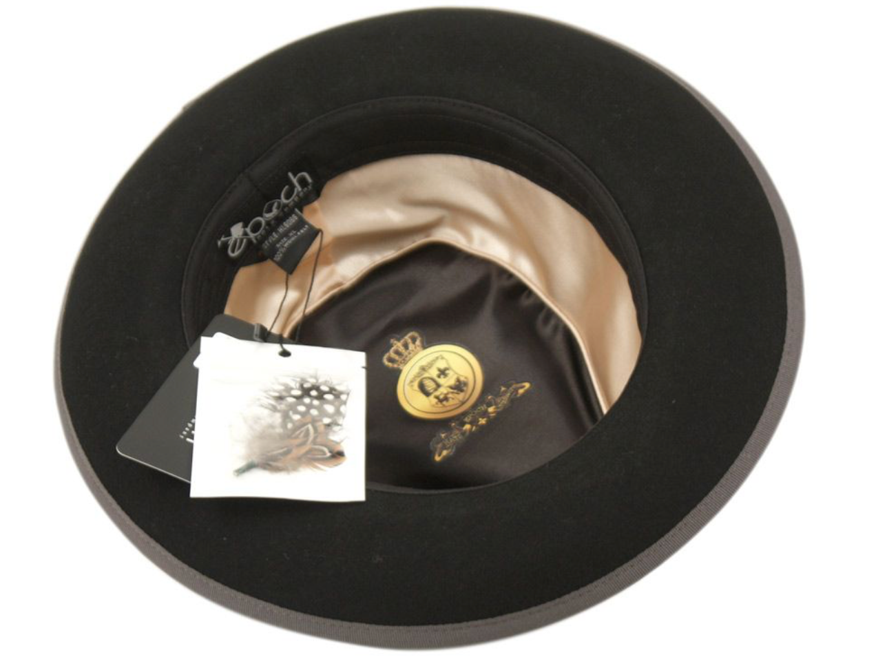 Men's Hard Shape 100% Dressy Wool Felt Fedora with Satin Lining 6066