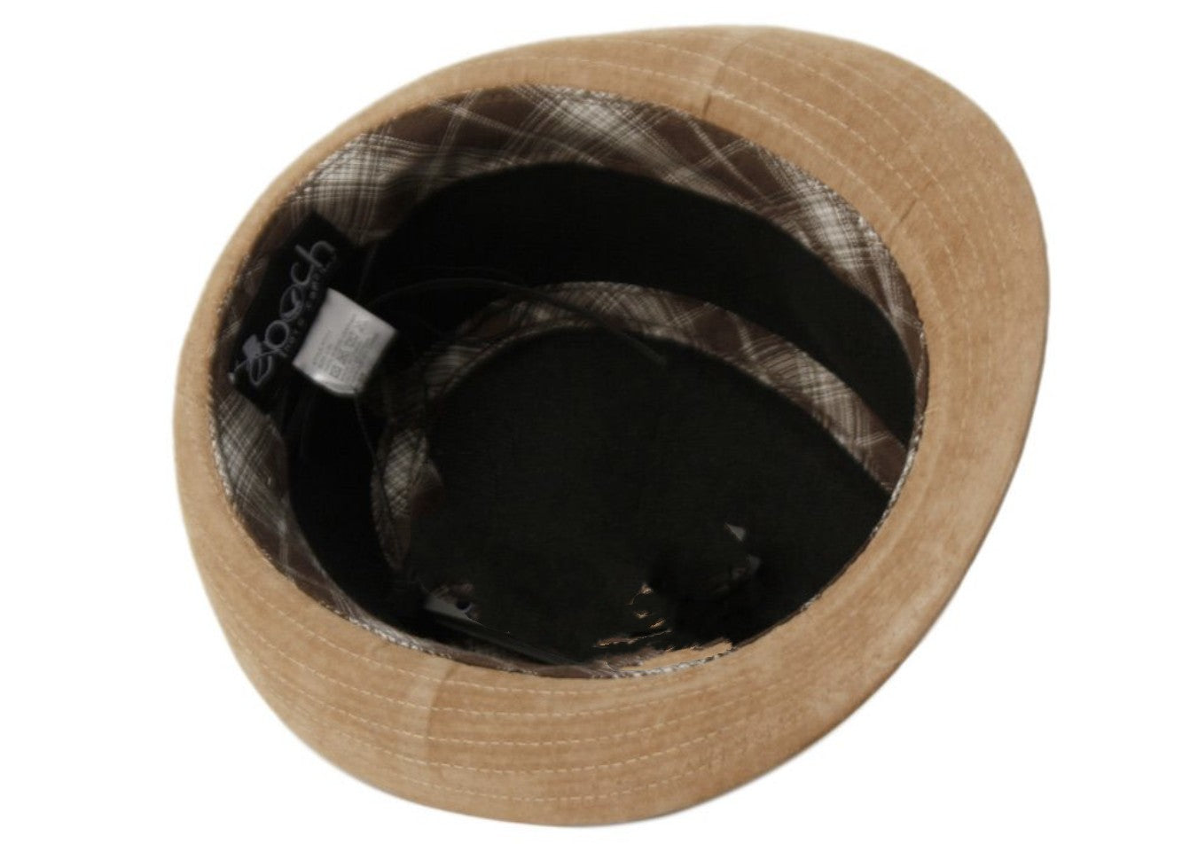 Genuine 100% Suede Leather Fedora with Adjustable Drawstring 7111