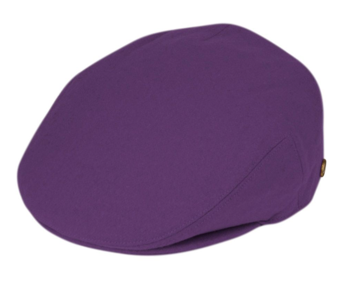 Men's Solid Wool Ivy Caps with Cloth Fabric Lining