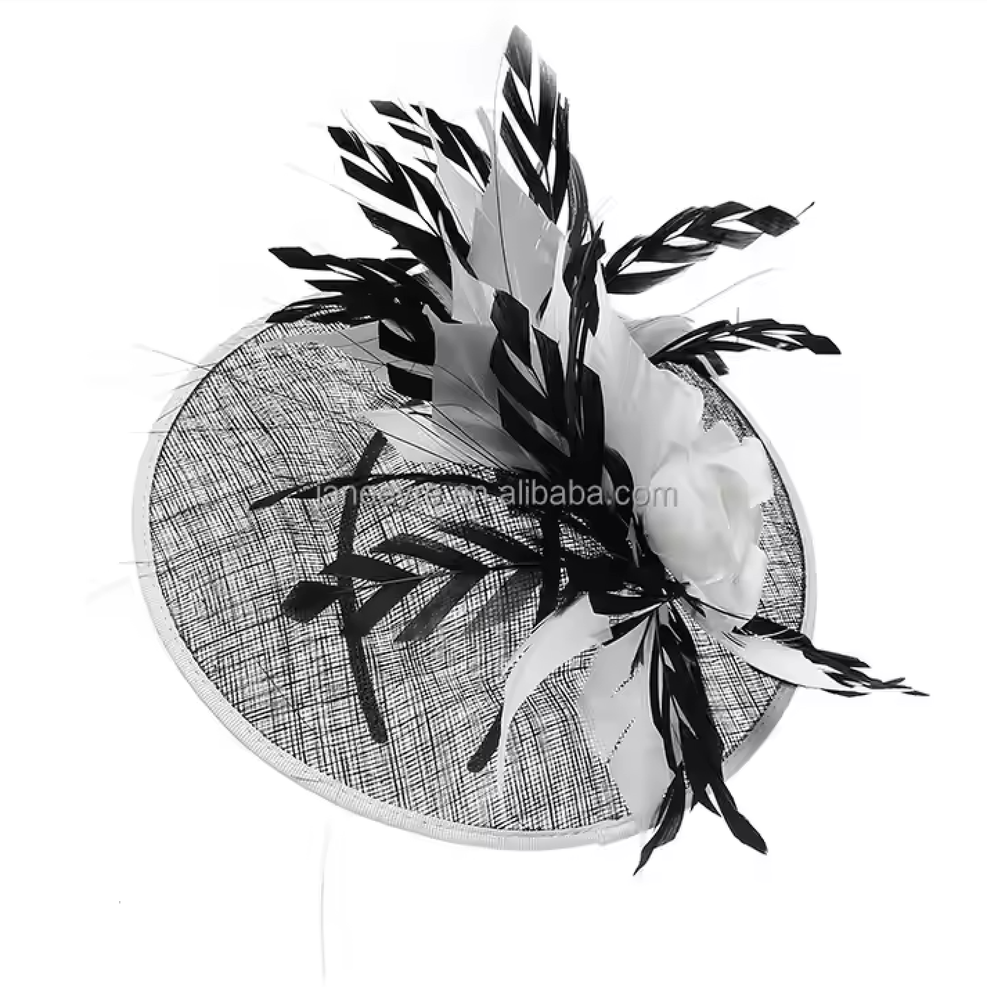 Women's Sinamay Tow Tone Fascinators With Feather 65556