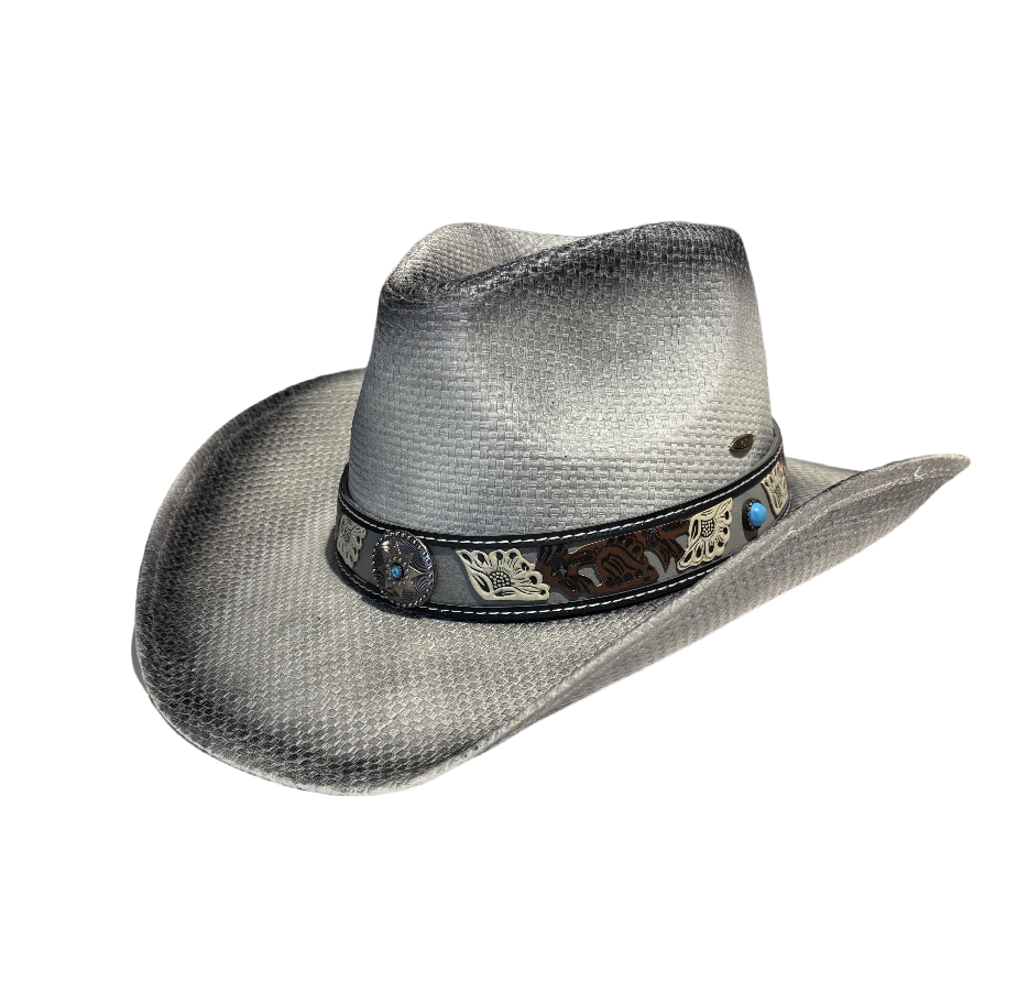 UPF 50+ Sun Protection Two Tone Cowboy Hat Ombre Color with Band 0014