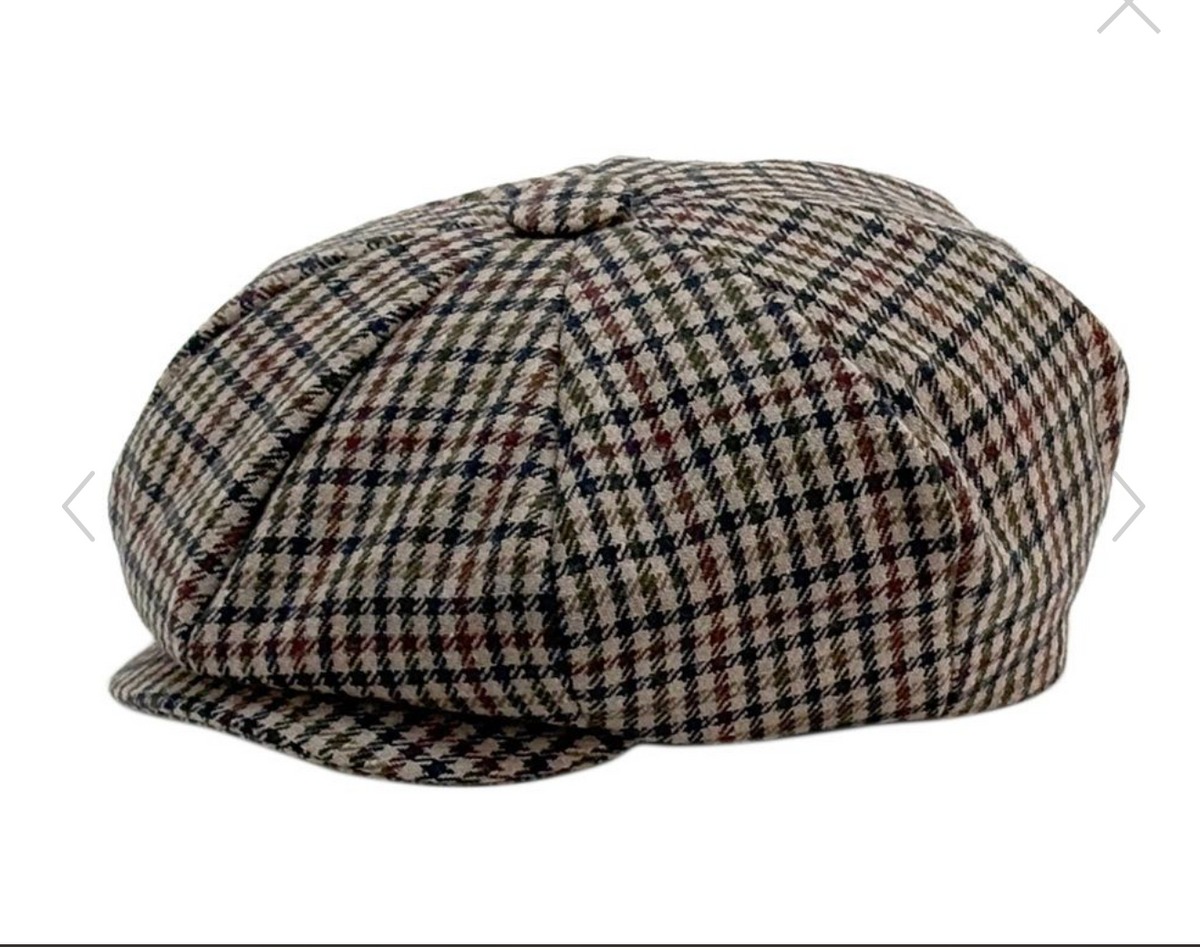 Men's Crown Oversized Fuller Big Apple Cap – 100% Wool 1930s Style Newsboy Hat (Not a regular apple hat L1778)