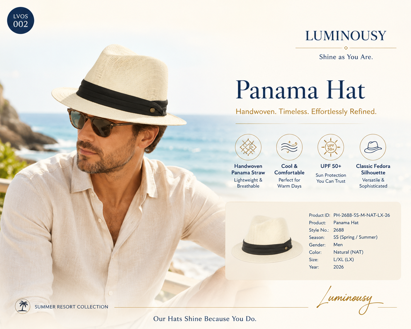 Unisex Panama Paper straw Small Brim hats L2688