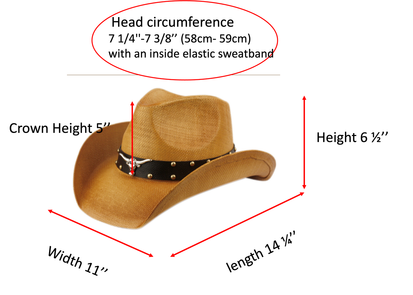 Fashion cowboy hats w/trim band & studs 2937