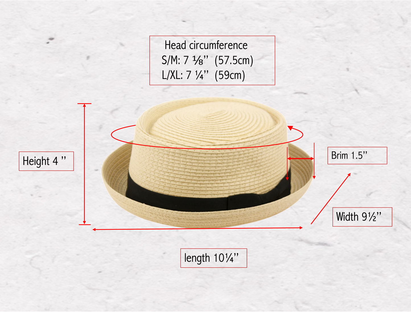 Spring Summer Men's Straw Porkpie Solid Color with Up Turn Short Brim
