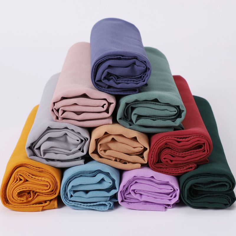 Women's Light Weigh Solid Color Chiffon Scarf Shawl