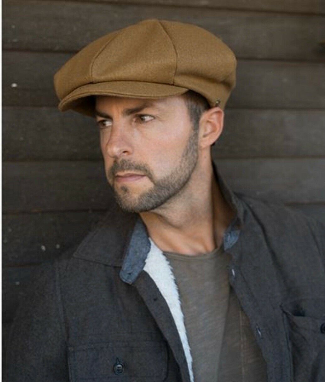 Men's Crown Oversized Big Apple Cap Snap Front 100% Wool One Size (Not a regular apple hat)