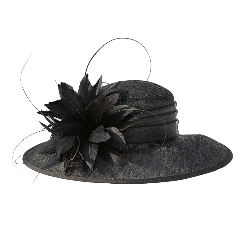 Wider Brim Women's Dressy Fascinator Church Tea Hat L