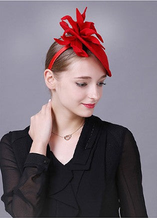 Women's 100% Wool Fascinator Royal Tea Party Fashion Hat