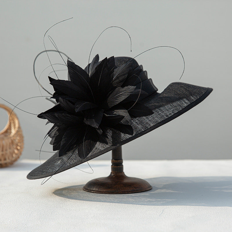 Wider Brim Women's Dressy Fascinator Church Tea Hat L