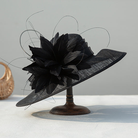 Wider Brim Women's Dressy Fascinator Church Tea Hat L
