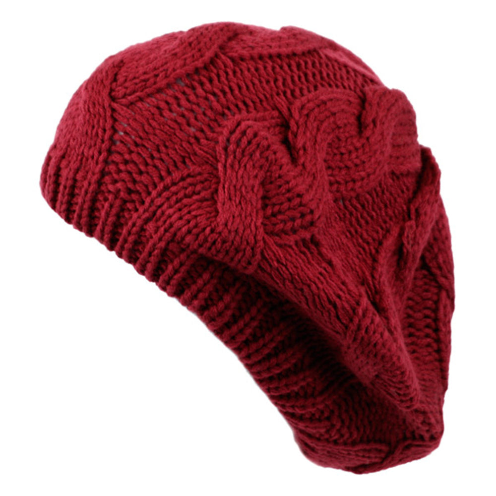 Women's Classic Crochet Knitted Beret L1709