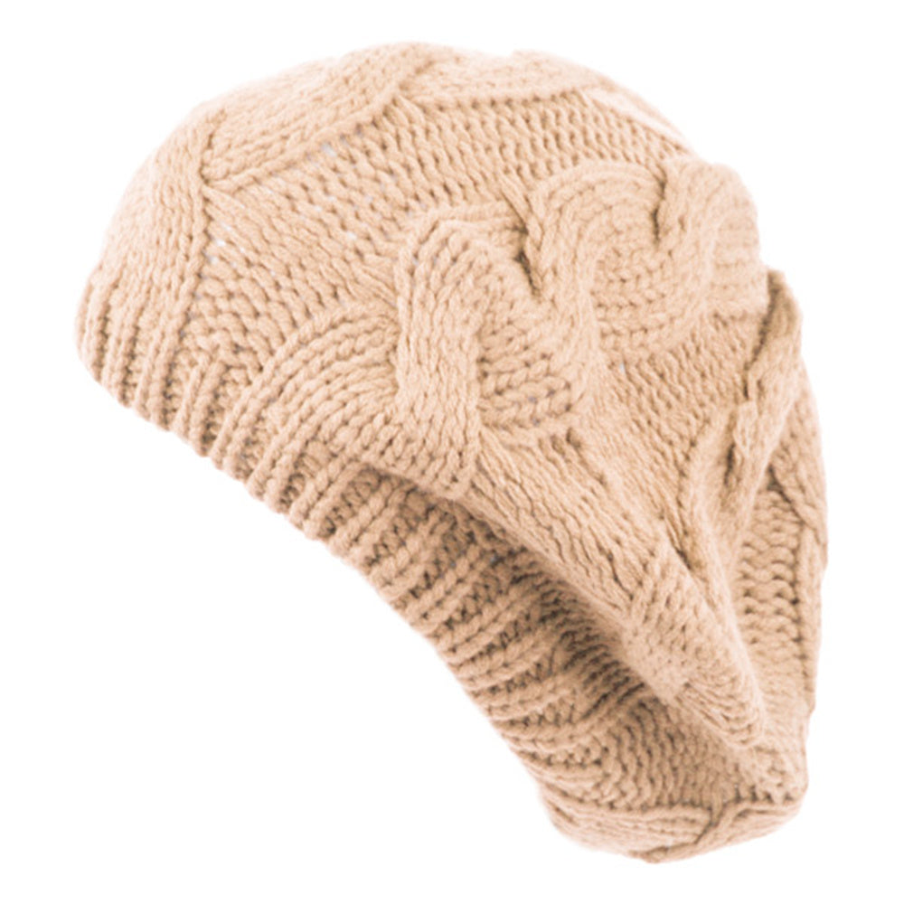 Women's Classic Crochet Knitted Beret L1709