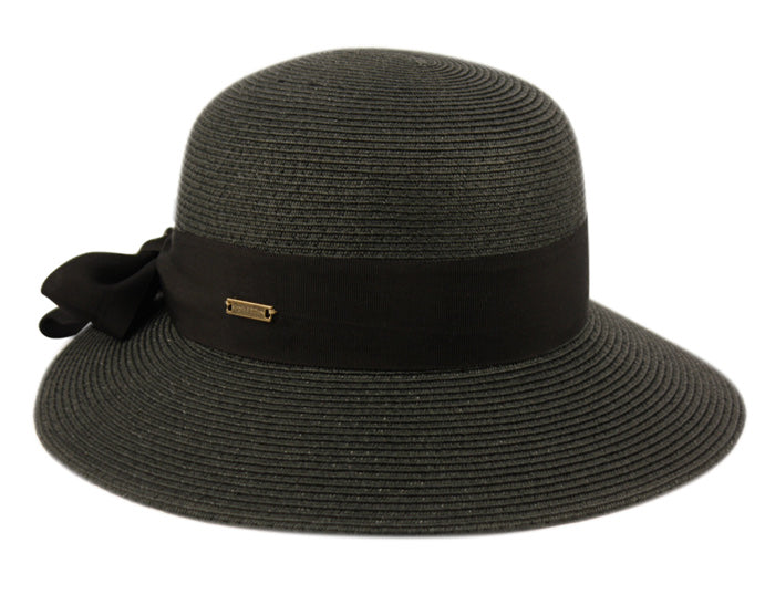 50 UPF-UV Sun Protection Women's Paper Straw Braid Cloche Hats 2916