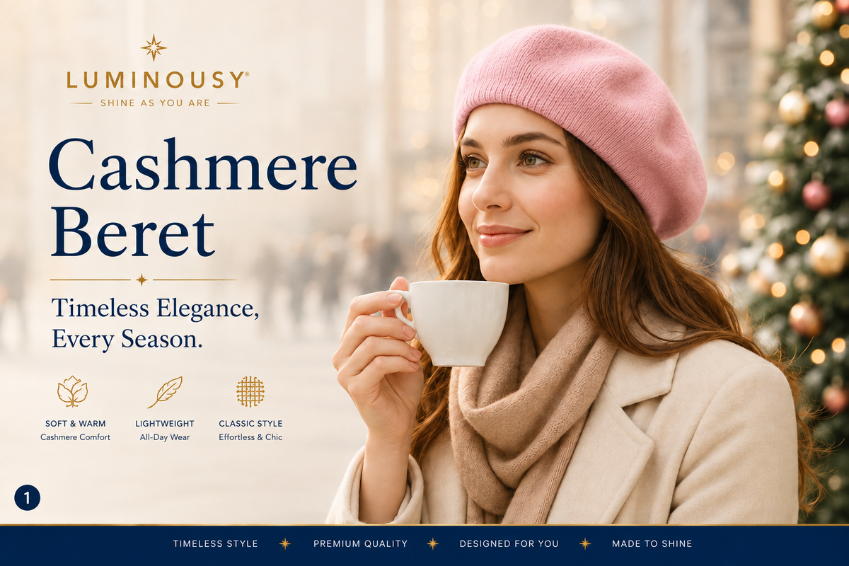 Unisex 100% Cashmere Beret French Style Hat L001