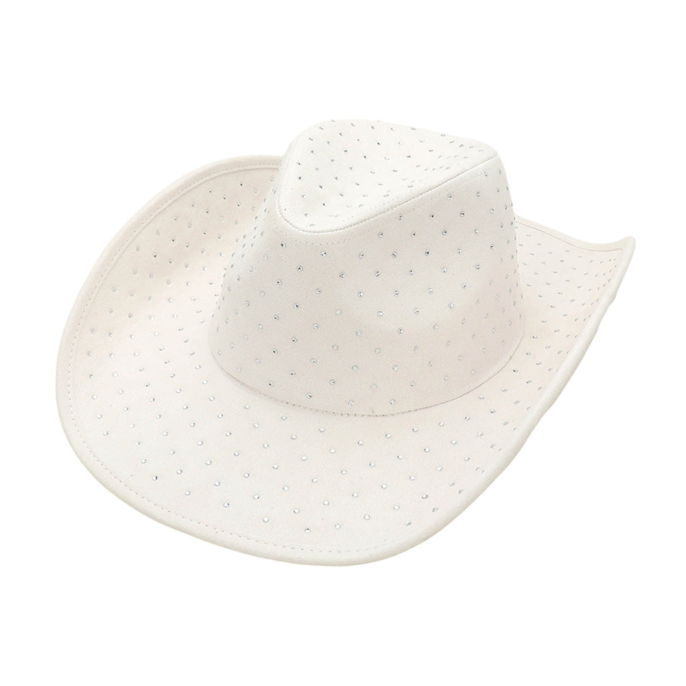 Rhinestone Denim Cowboy Hat