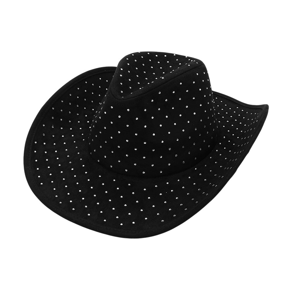 Rhinestone Denim Cowboy Hat