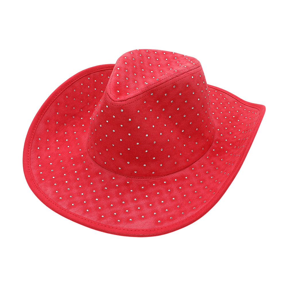 Rhinestone Denim Cowboy Hat