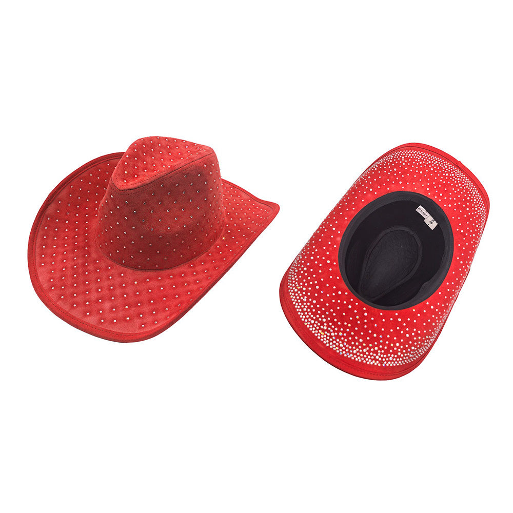 Rhinestone Denim Cowboy Hat