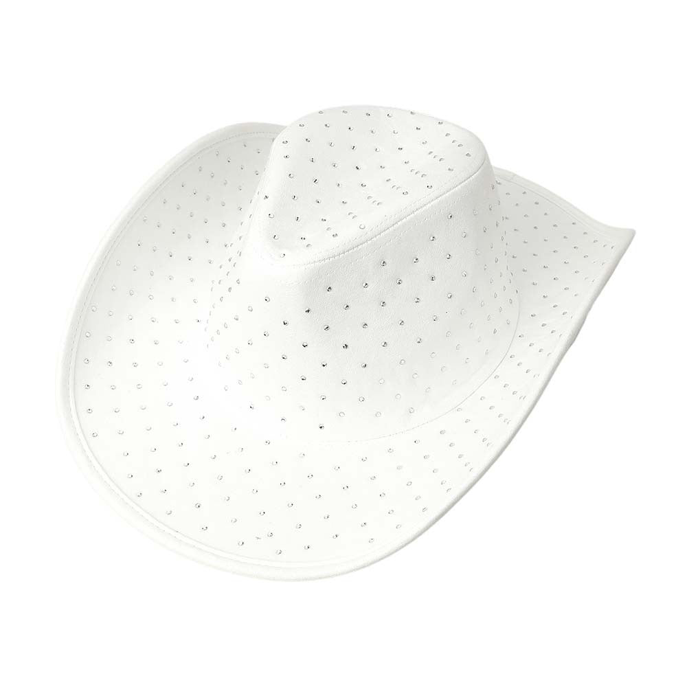 Rhinestone Denim Cowboy Hat