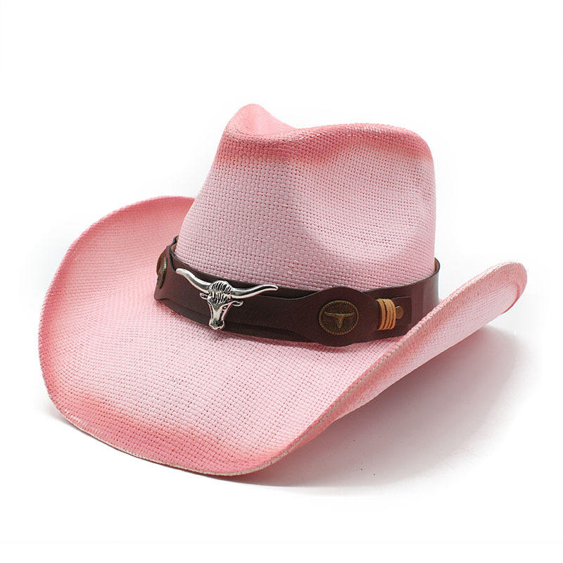 Unisex Two Tone Cowboy Hat with Band