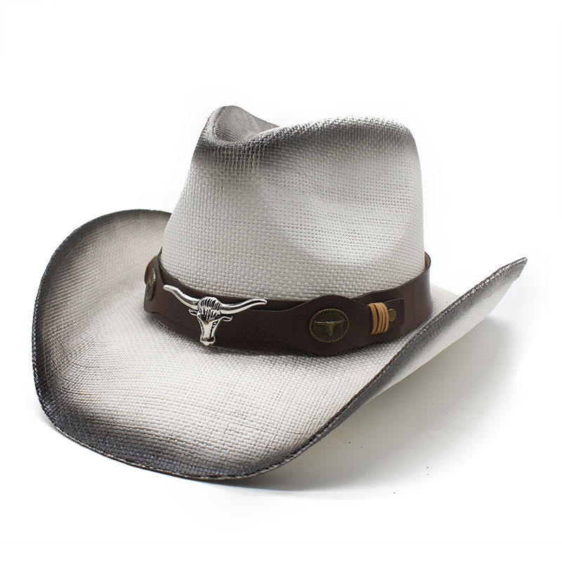 Unisex Two Tone Cowboy Hat with Band