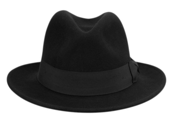 Milano Wool felt Classice fedora hats with grosgrain band